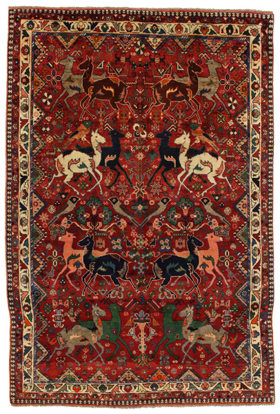 Gabbeh - Qashqai Persian Rug 295x198