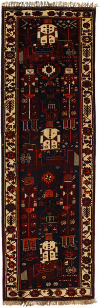 Bakhtiari - Qashqai Persian Rug 433x138