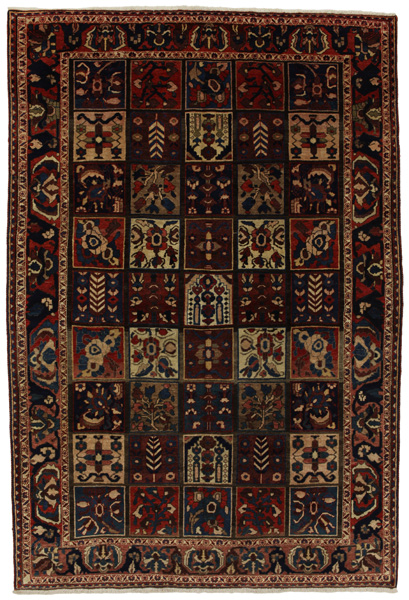 Bakhtiari - old Persian Rug 316x213