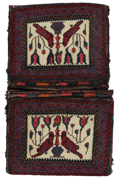 Afshar - Saddle Bag Persian Rug 113x66